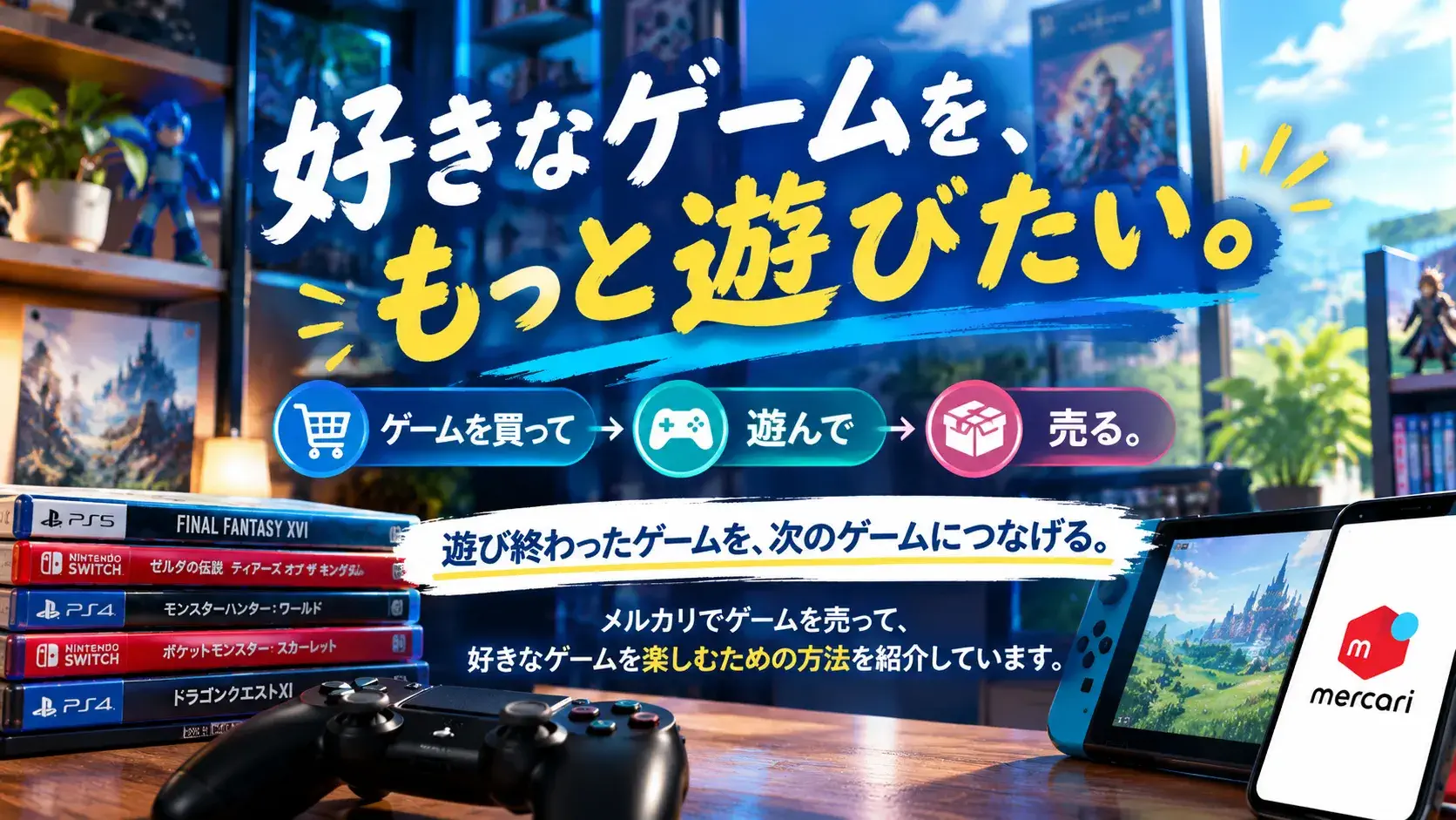 ゲームのお金はゲームで作る